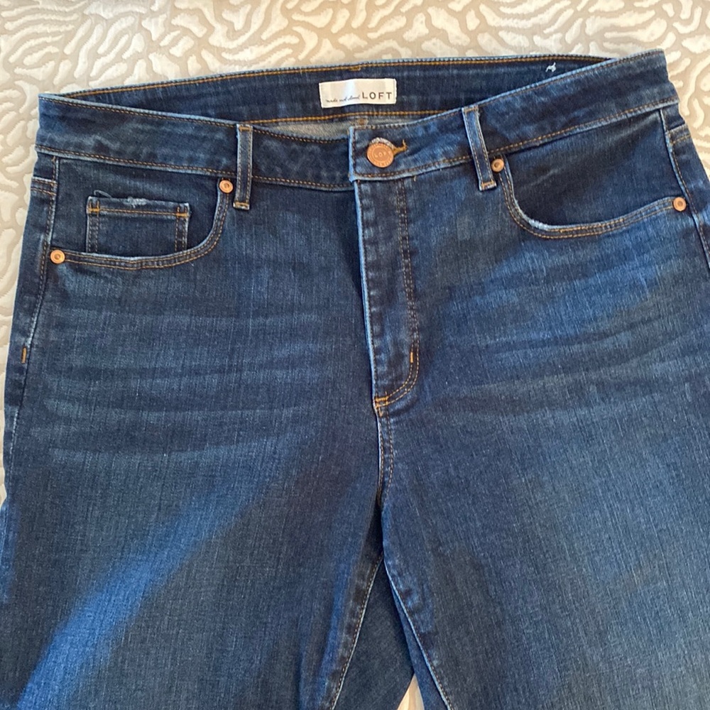Loft Curvy Skinny Jeans Size 32/14